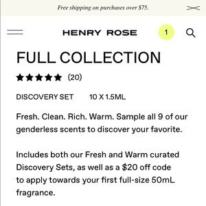 Henry Rose - Full Collection Sampler